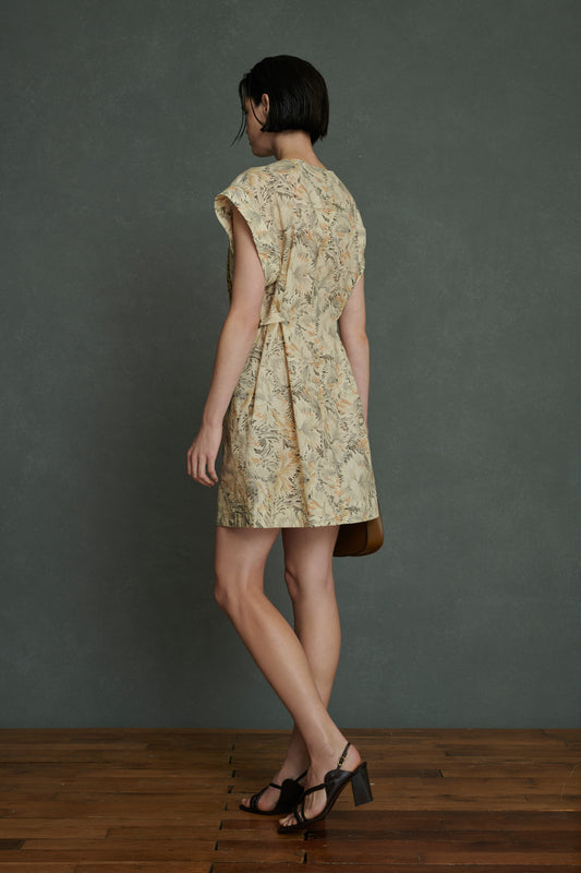 Robe Alba - Beige/Gris - Coton - Femme