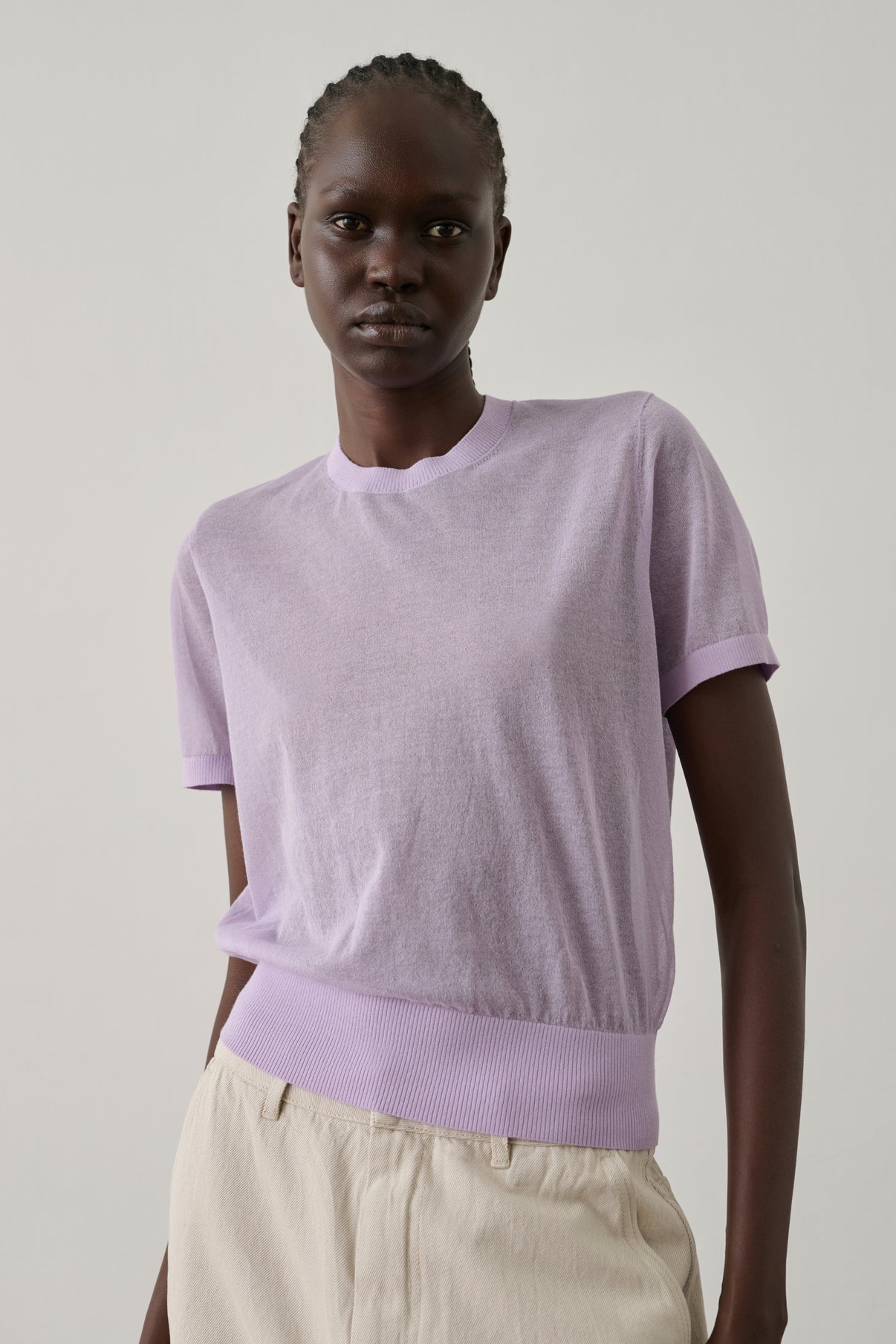 Pull Dua - Parme - Coton - Femme vue 2