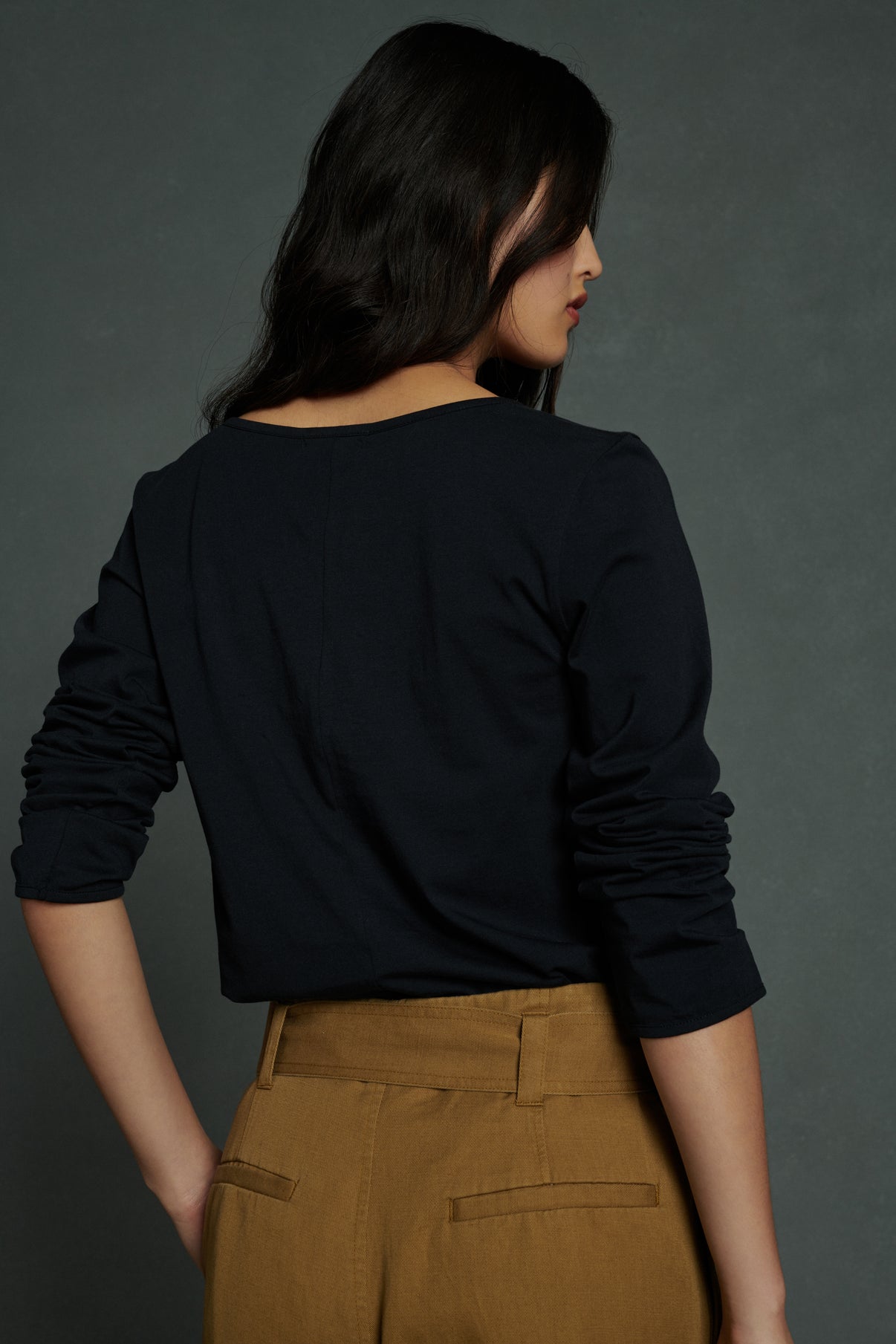 Tee-Shirt Aurelia - Noir - Coton - Femme vue 2