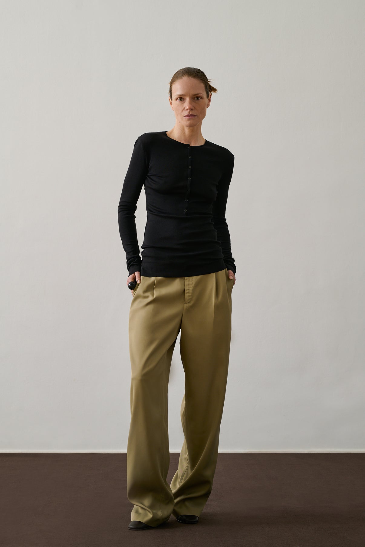 T-shirt Pernille - Noir - Coton - Femme vue 2