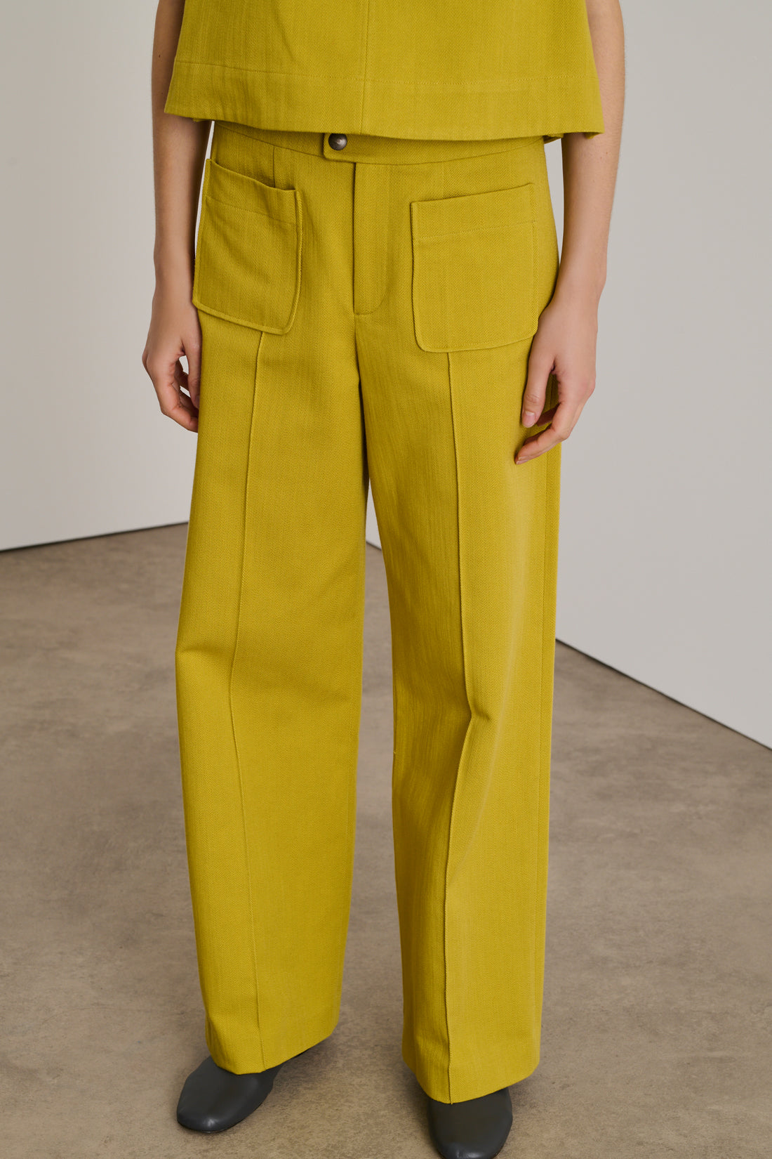 Pantalon Harry - Jaune Doré - Coton - Femme