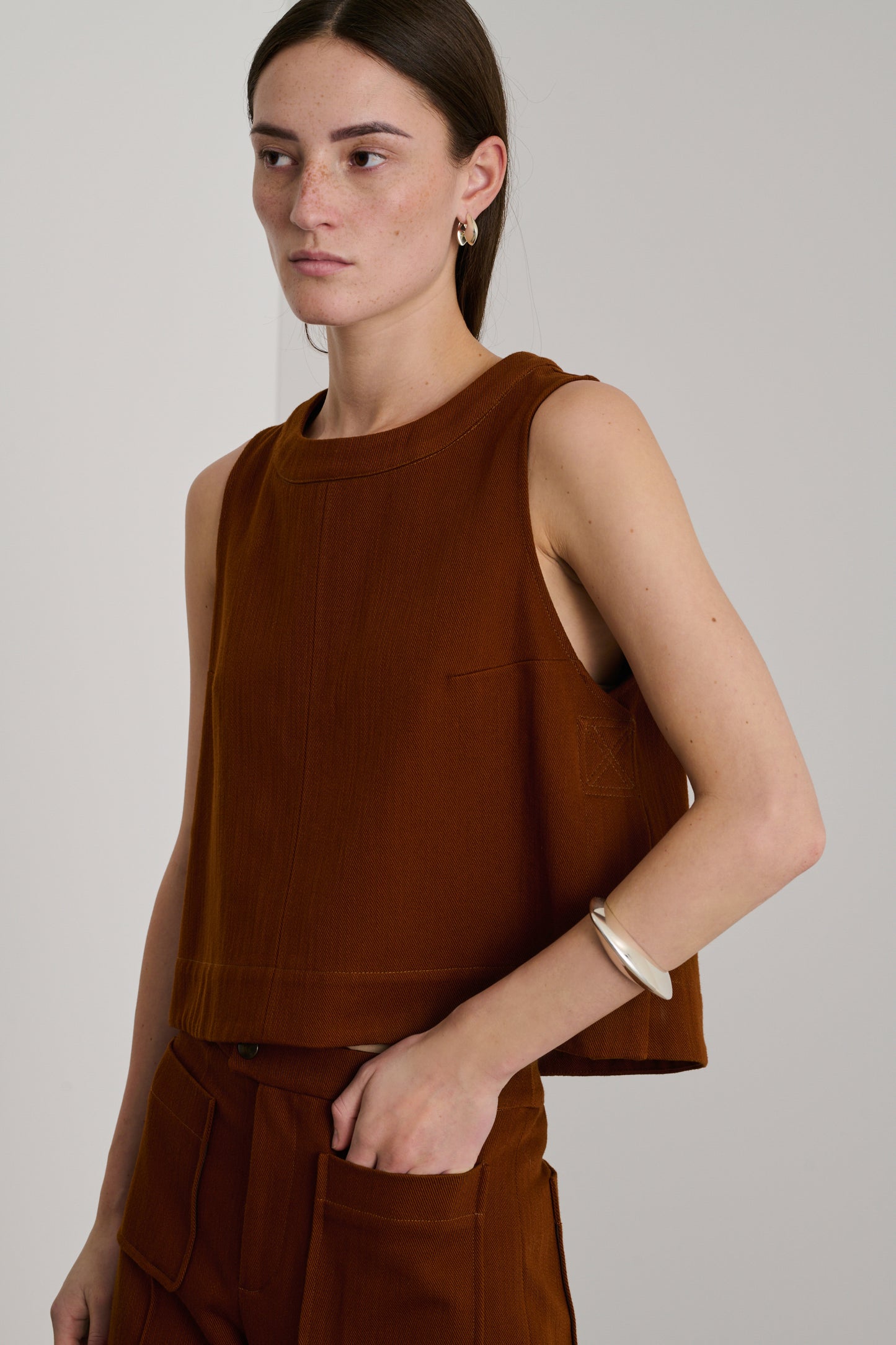 Top Pampa - Terre Battue - Coton - Femme