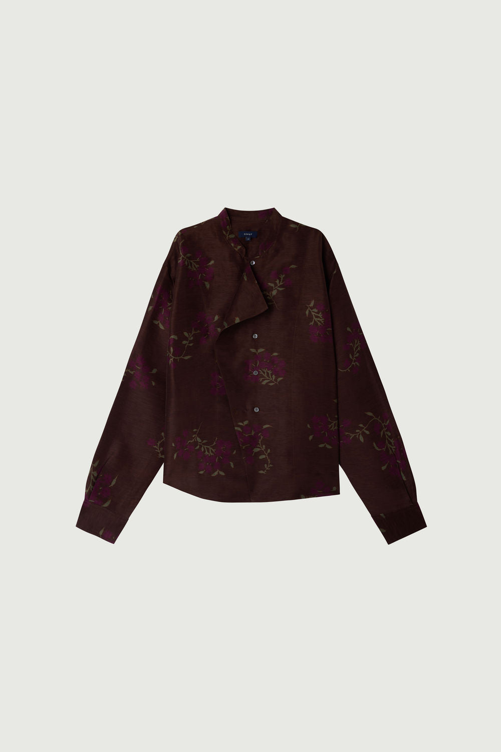 Blouse Hampton - Marron/Violet - Lin - Femme